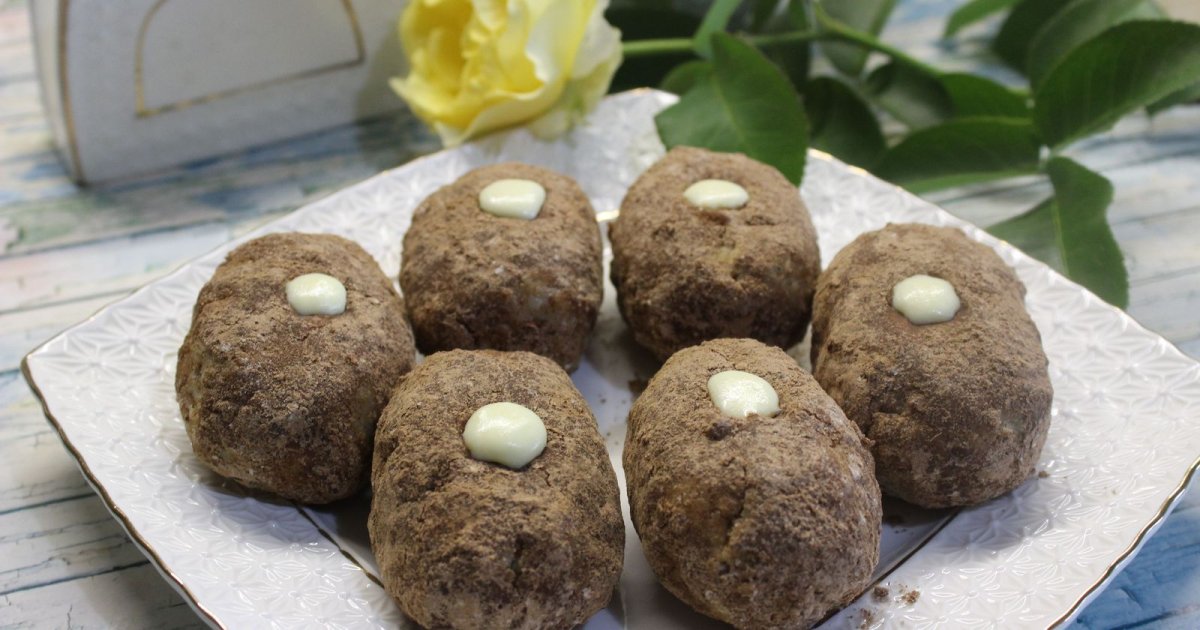 Круглые пирожные с крошкой