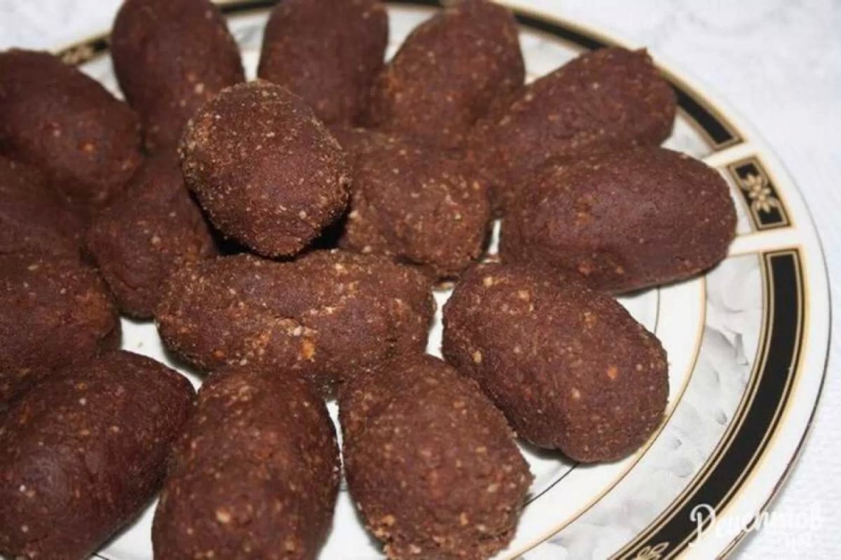 Пирожное картошка из сухарей