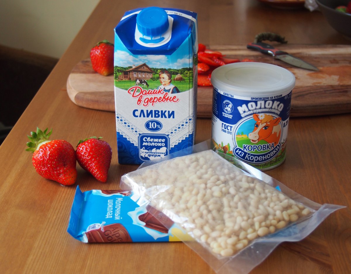 Мороженое из сливок в домашних