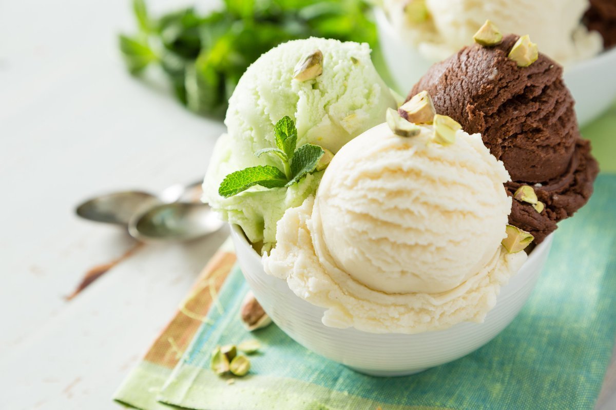 Мороженое зелена бурена