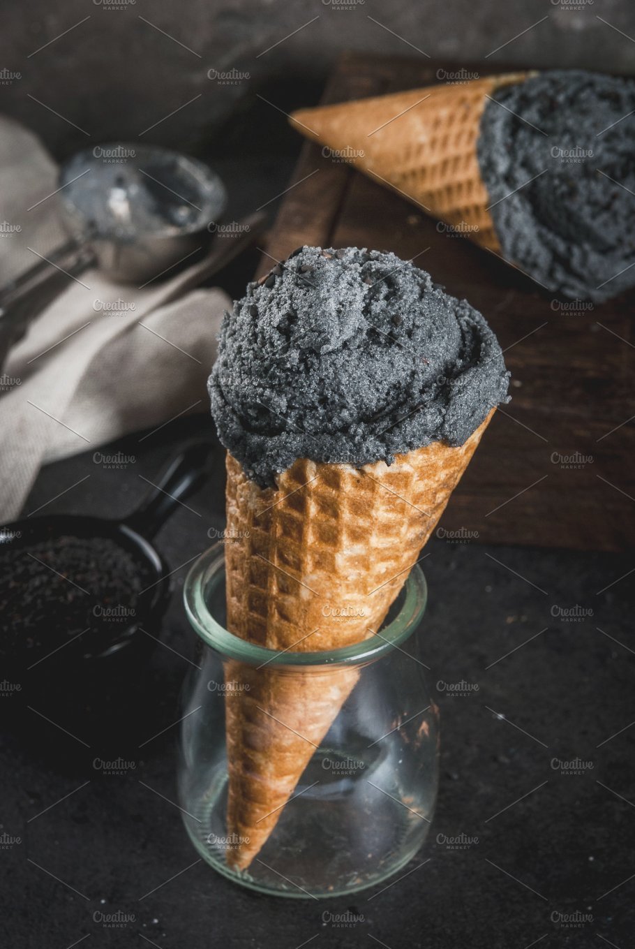 Black Sesame мороженое