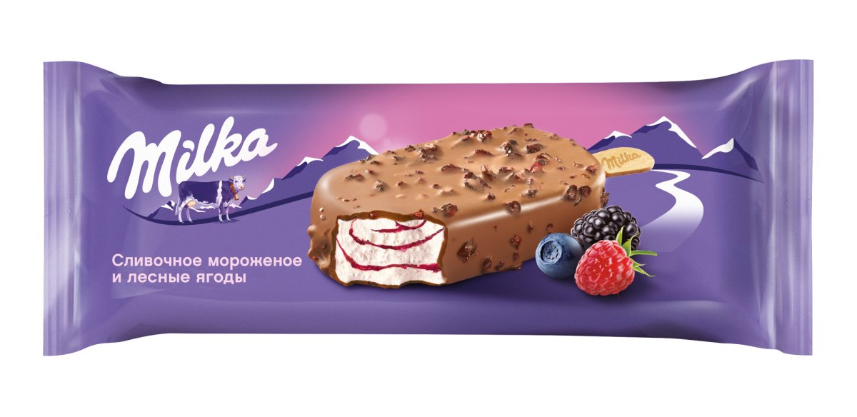 Мороженое Milka ванильно-молочный шоколад 90мл