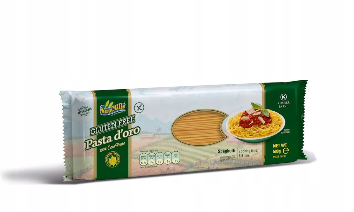 Кукурузные Безглютеновые спагетти pasta d Oro 500г
