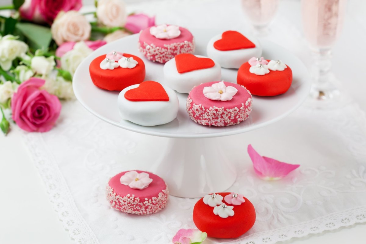 Пирожные сердечки