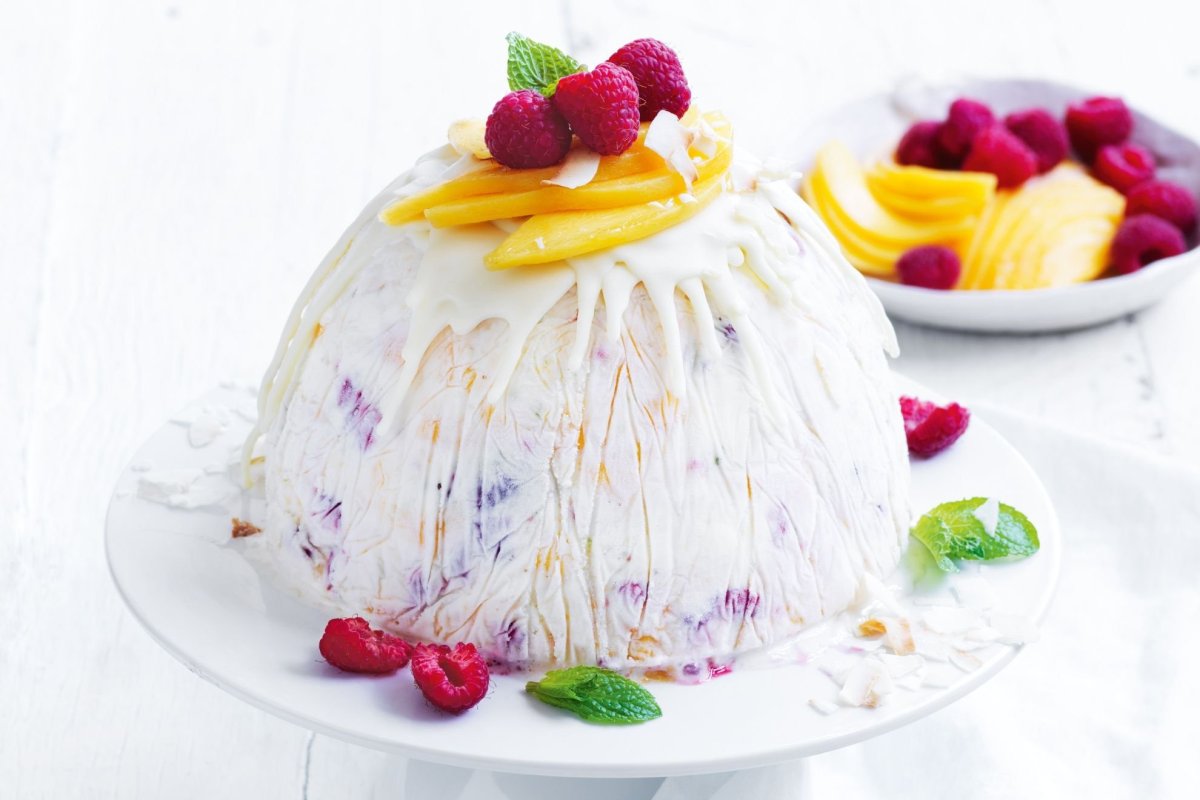Mango Raspberry Ice Cream