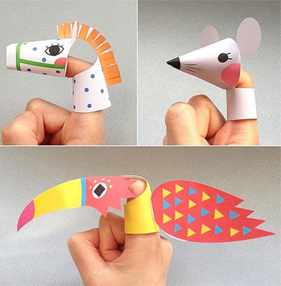 Забавные игрушки из бумаги