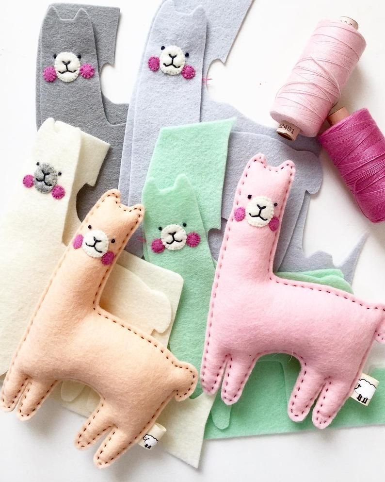 Мягкие игрушки из фетра