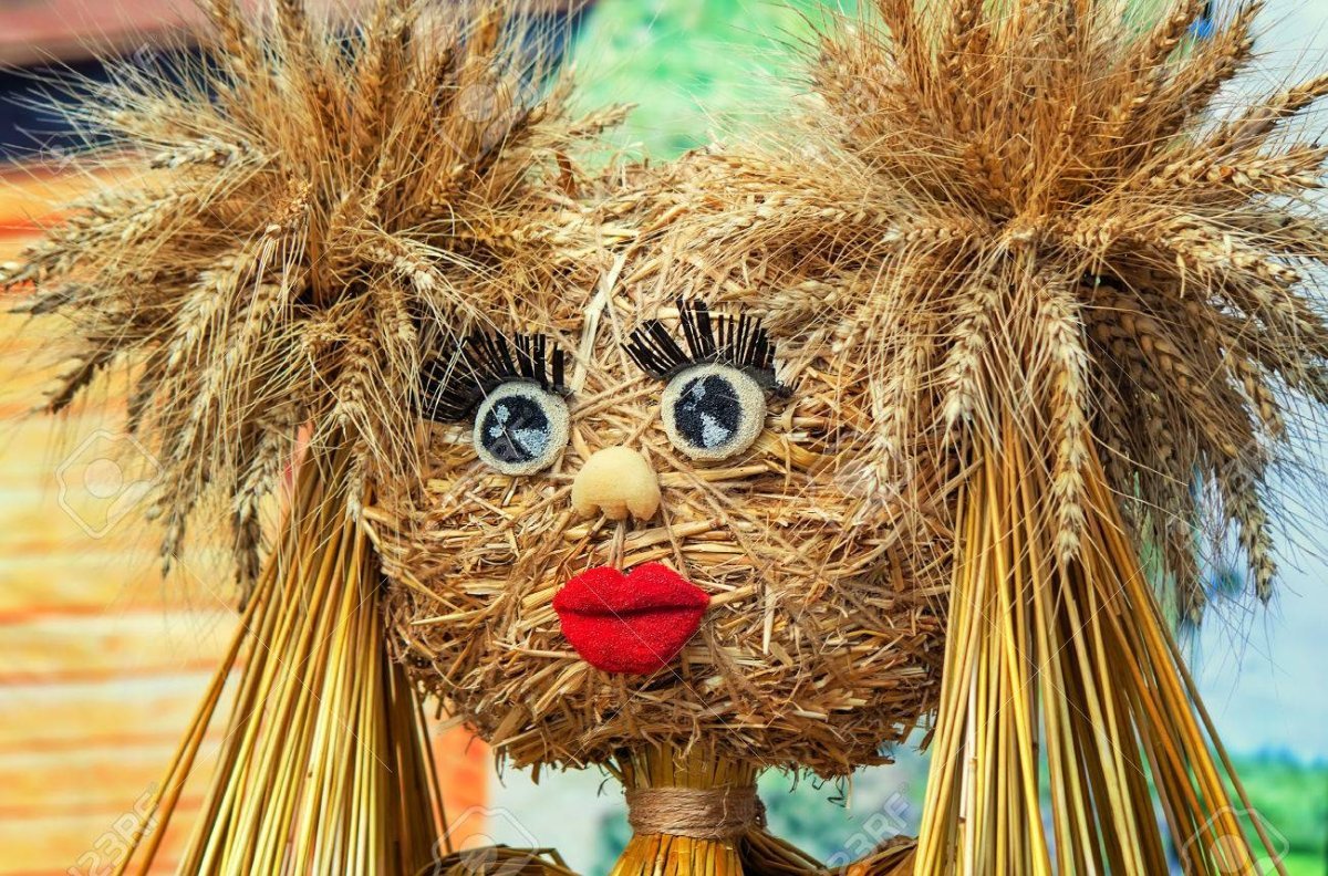 Фигурки из колосьев