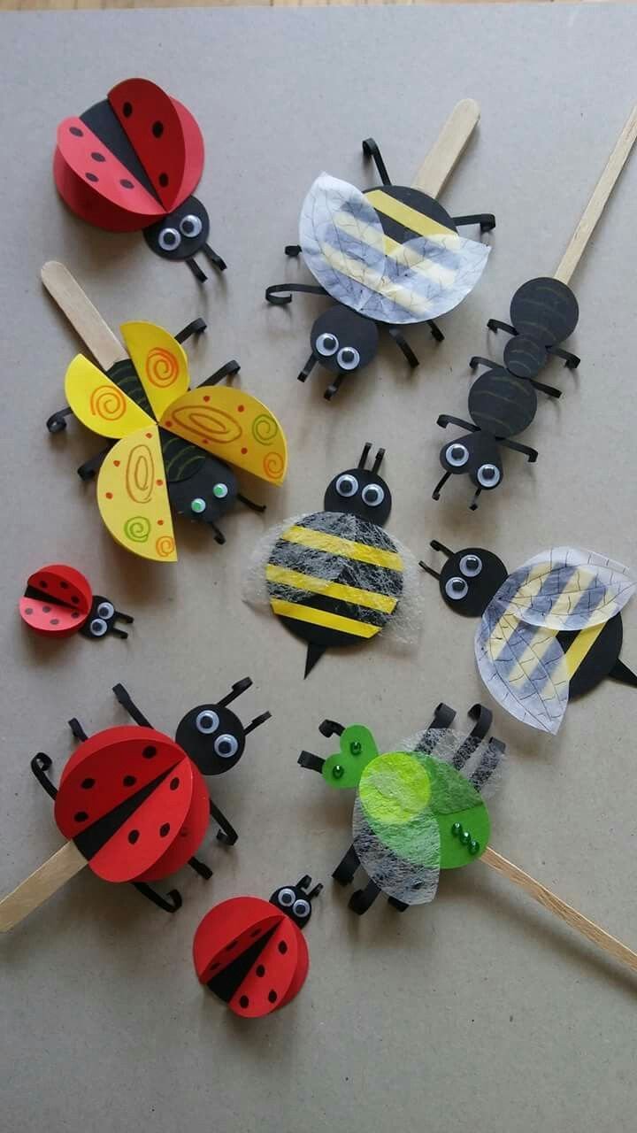Насекомые из бросового материала/ DIY make insects. ХоббиМаркет | Поделки, Насекомые, Ручки