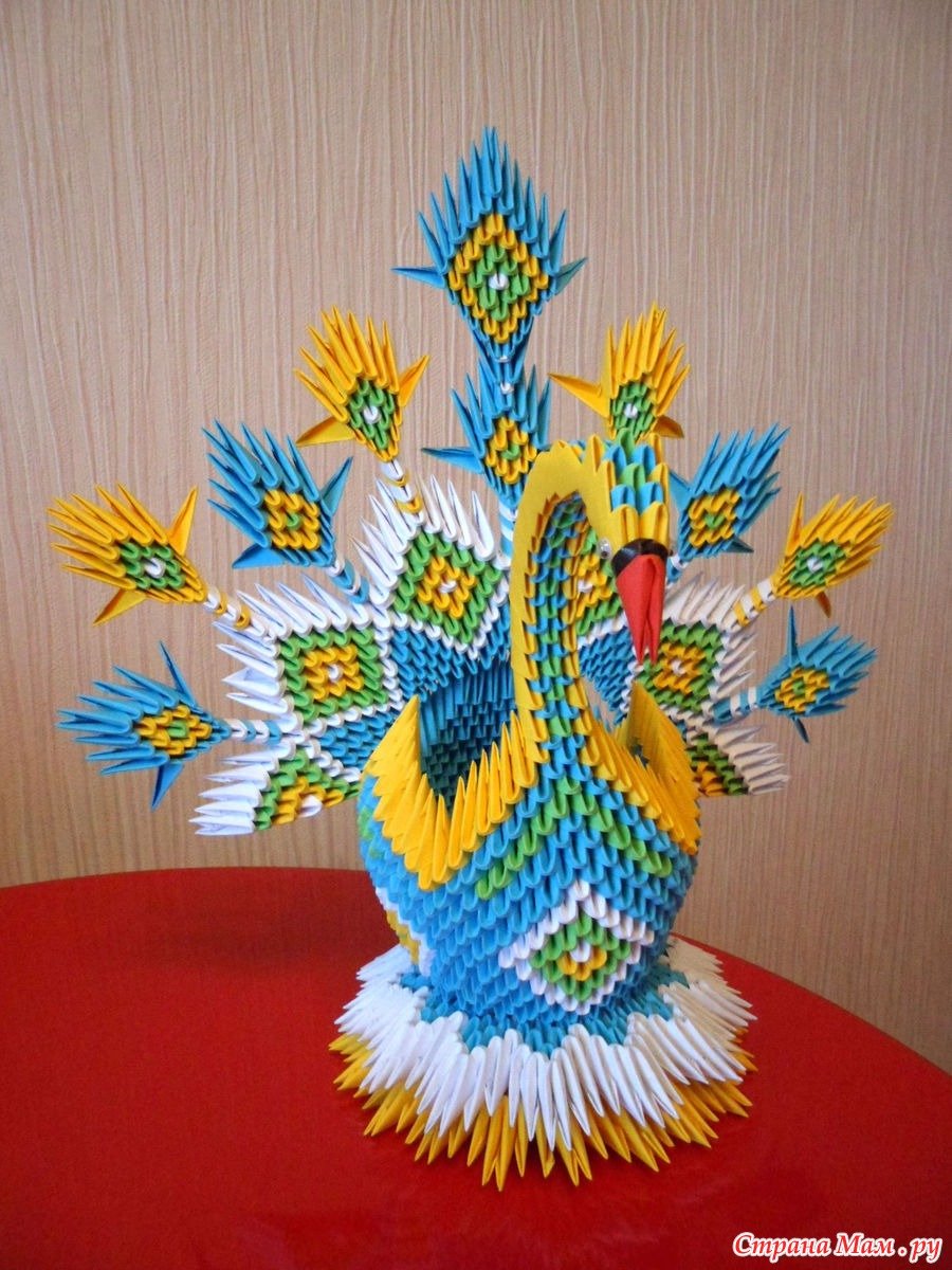 Модульное оригами Царевна лебедь