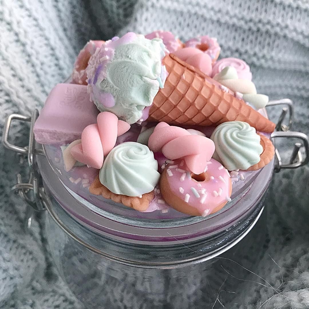 Сладкие баночки полимерная глина