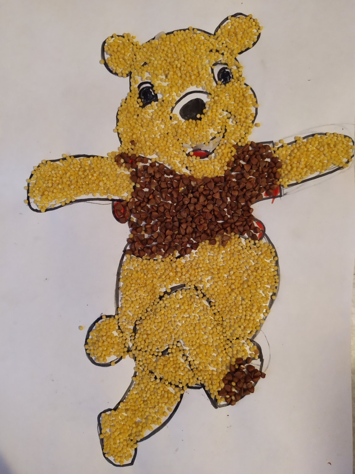 Лев из крупы