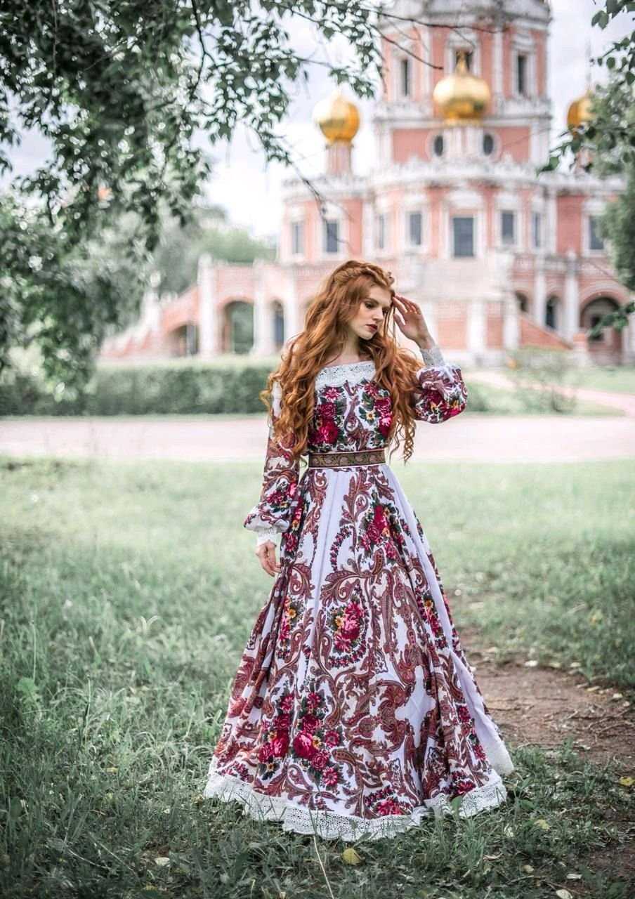 Платье Славянка Ришелье