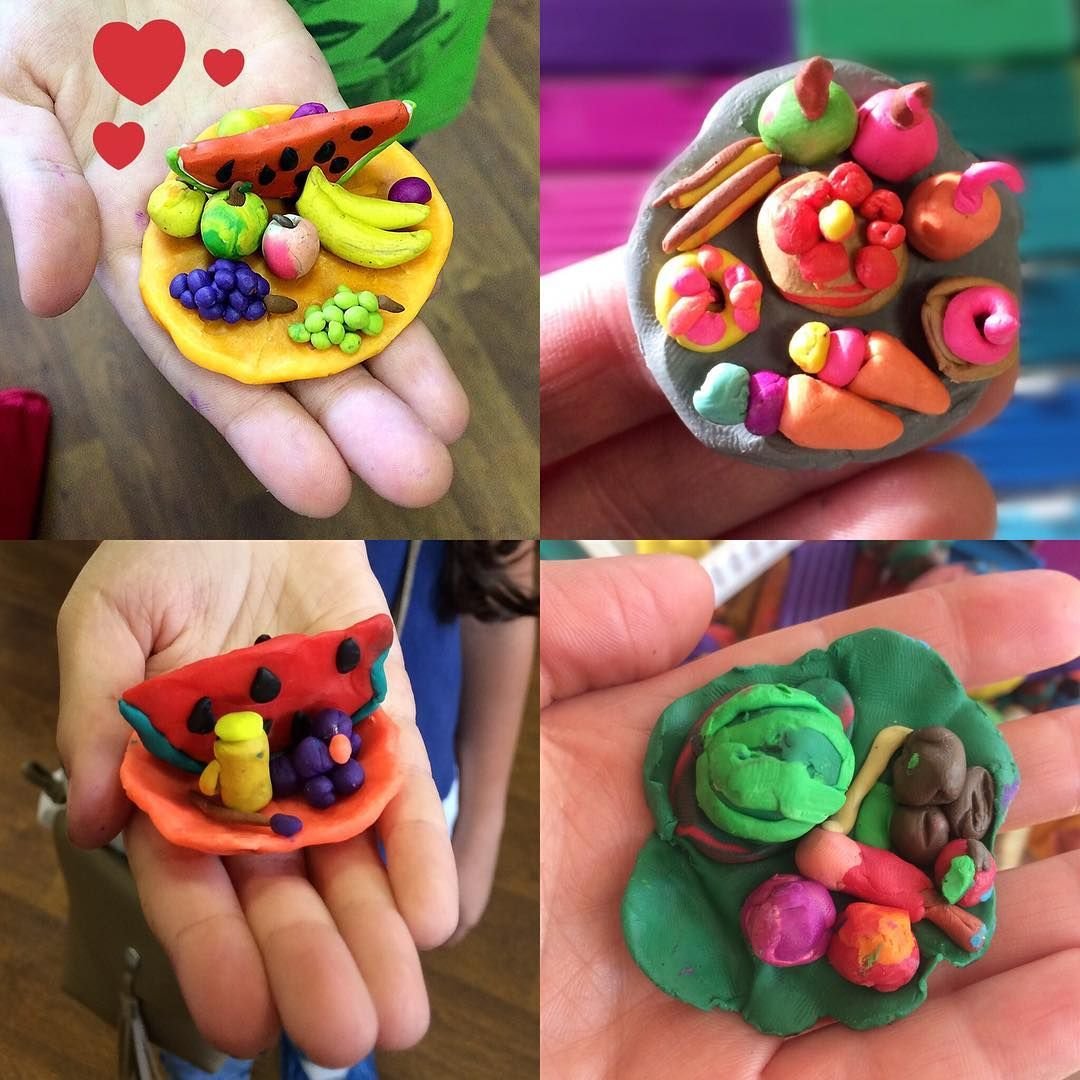 Пластилин фрукты