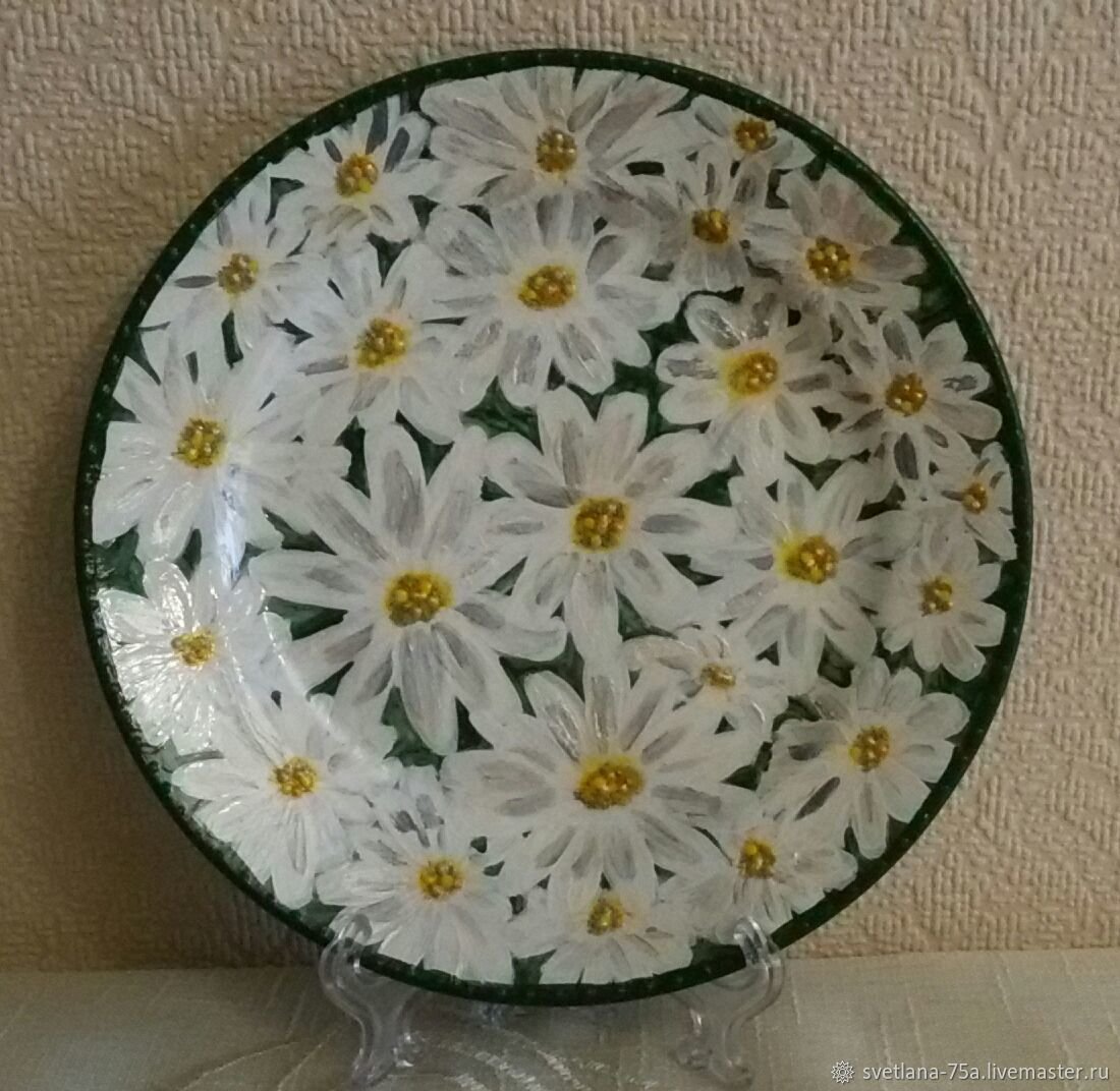 Советские тарелки с ромашками