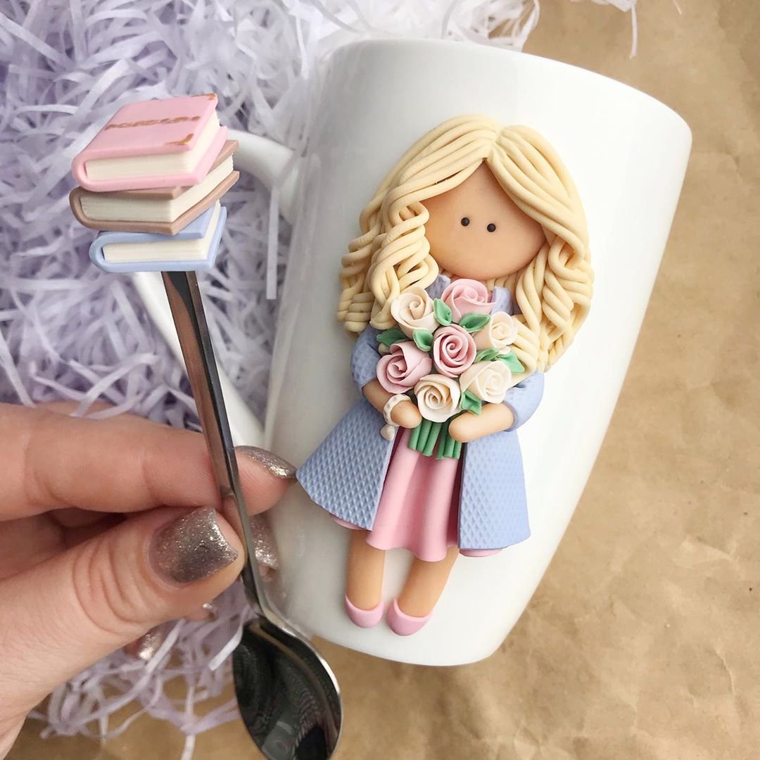 Модница из полимерной глины