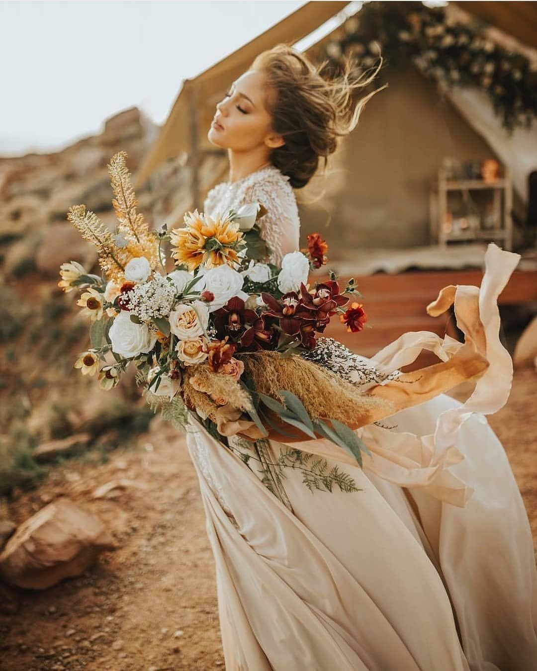 Свадебное бохо-платье vestido de noiva