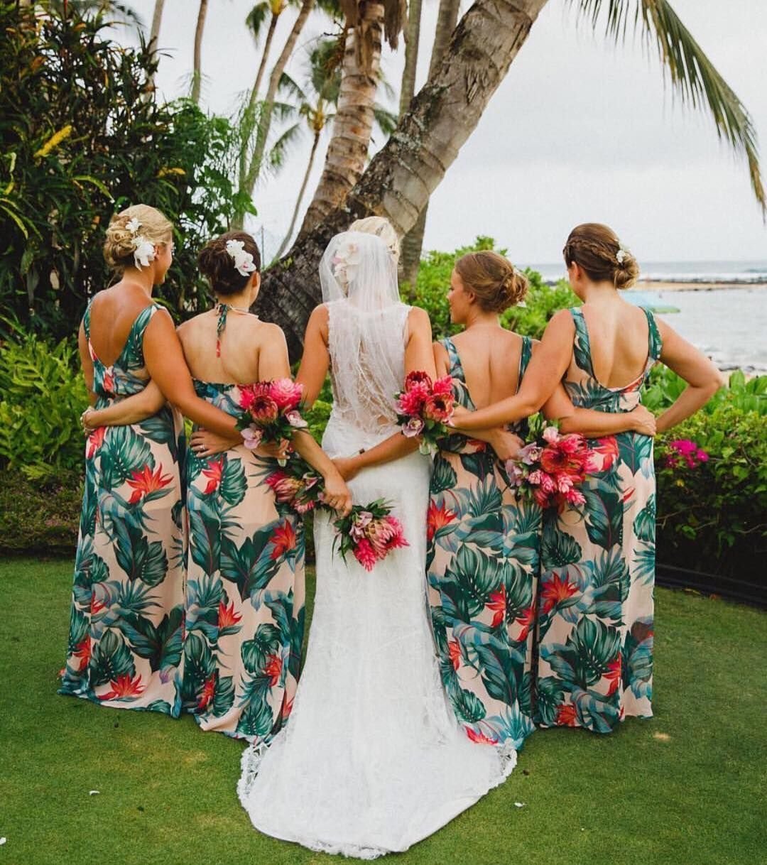 Свадебное платье в гавайском стиле