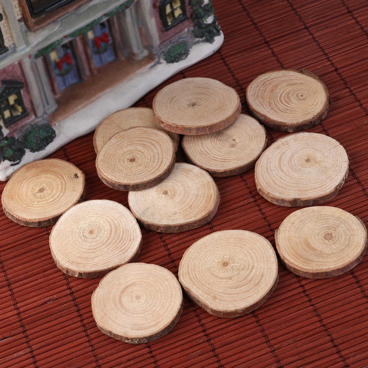Круги из дерева для декора