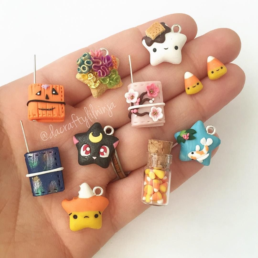 Мини фигурки из полимерной глины