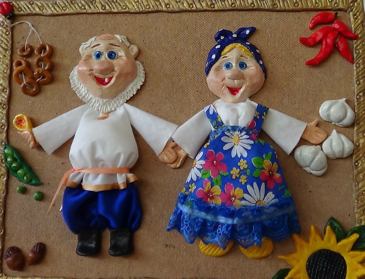 Поделка бабка и дедка