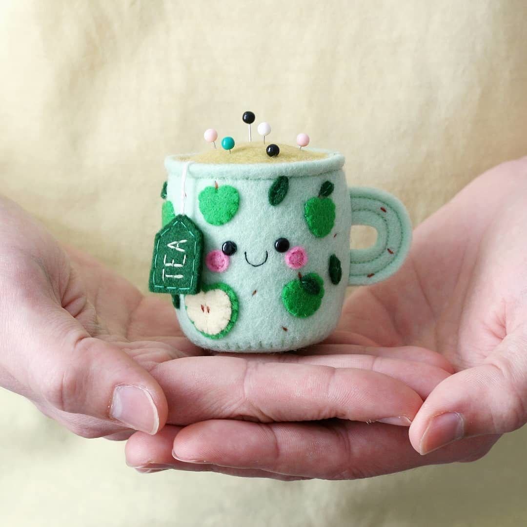 Кружки игольницы из фетра