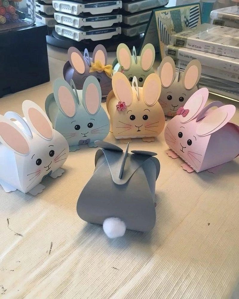 Поделка зайчик из бумаги