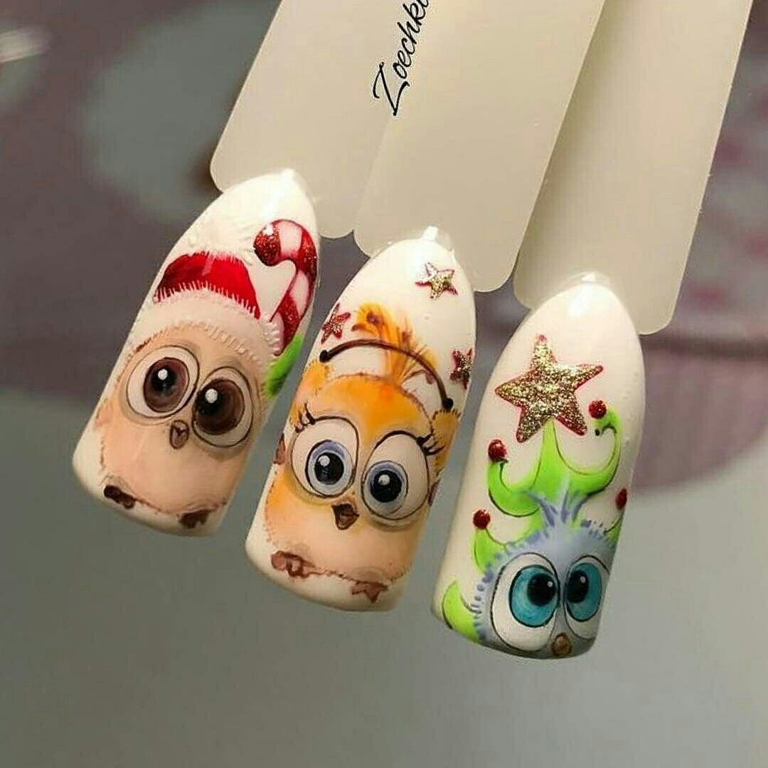 Зверюшки на ногтях