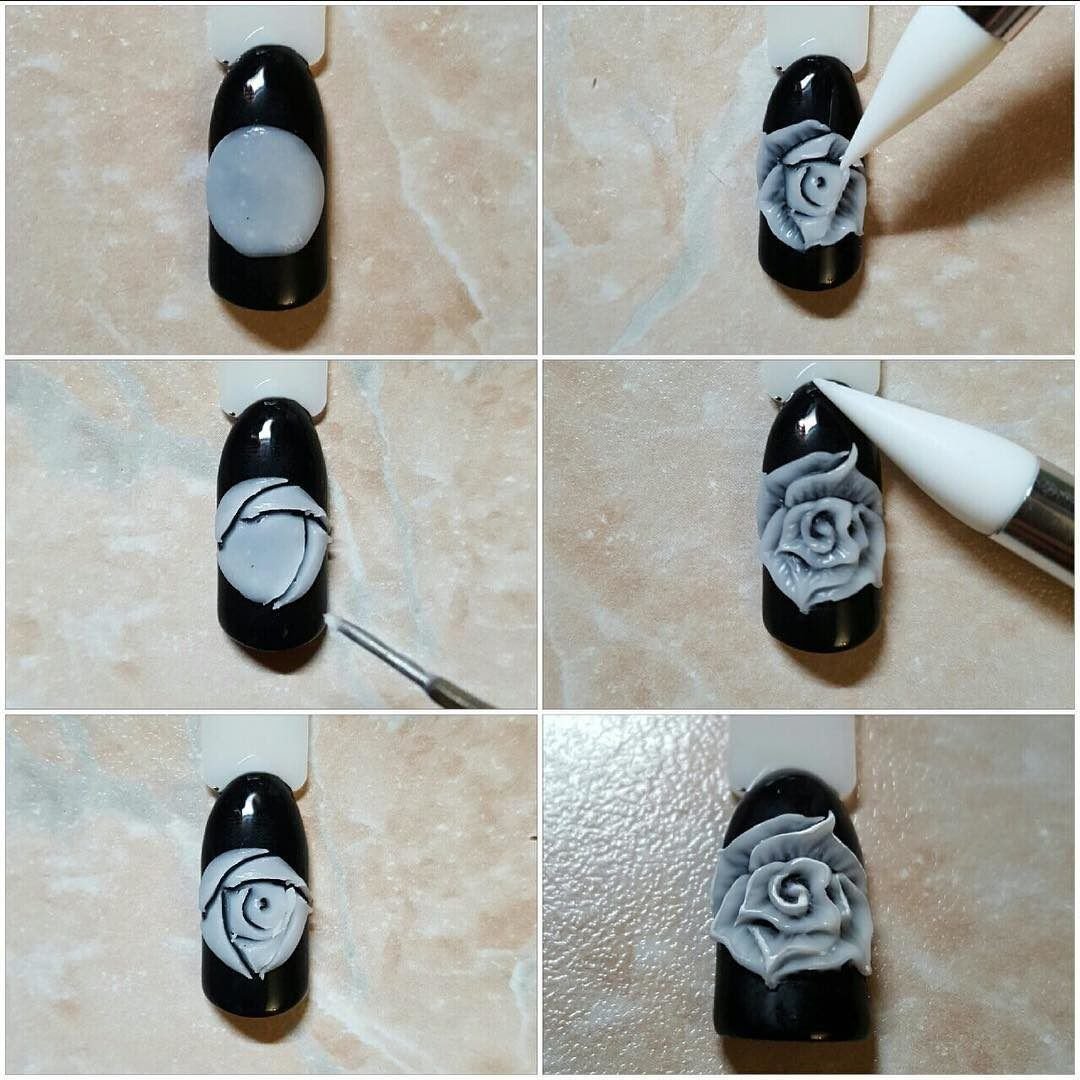 3д рисунки на ногтях