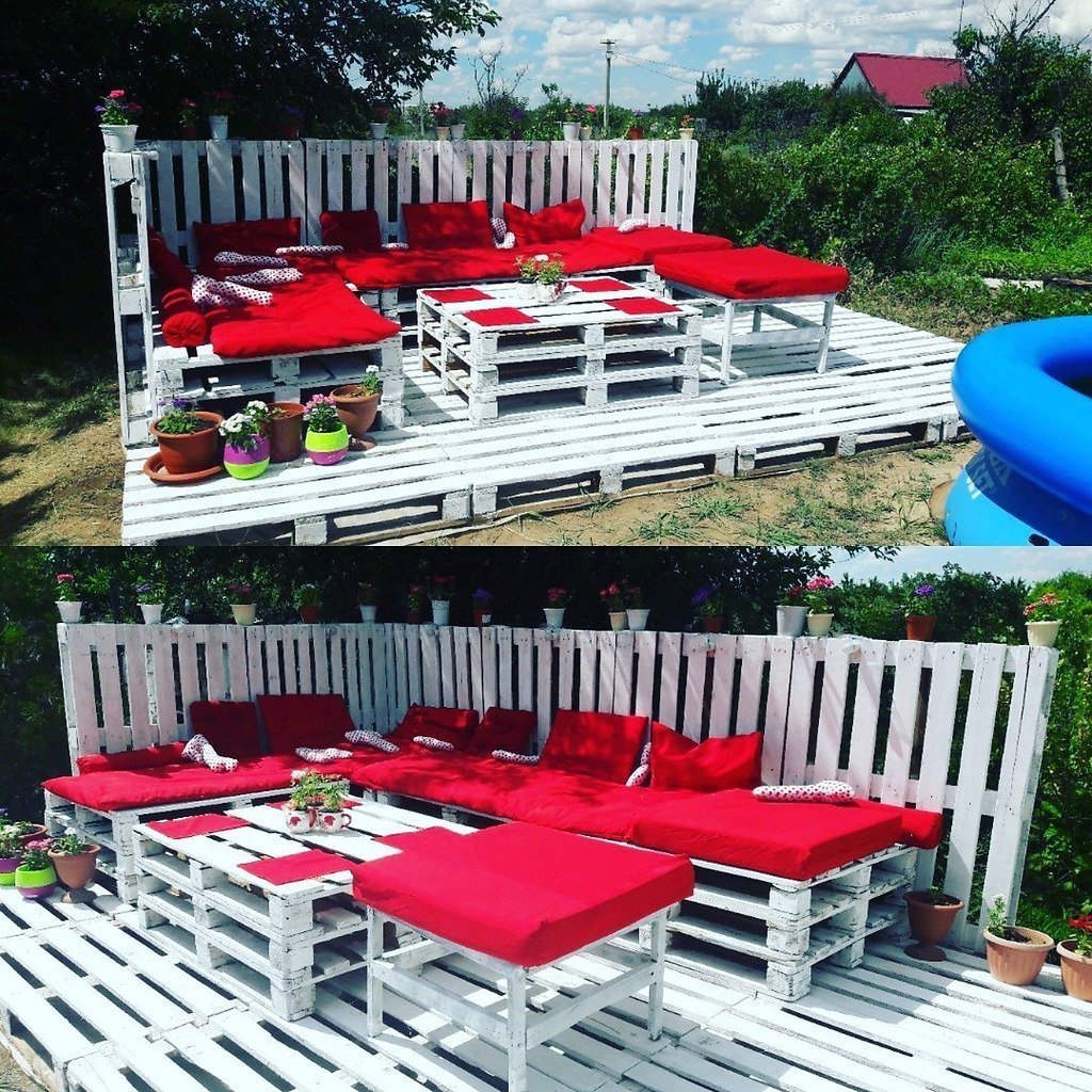 Дачная мебель из паллет