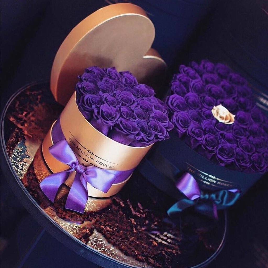 Цветы фиолетового цвета букет