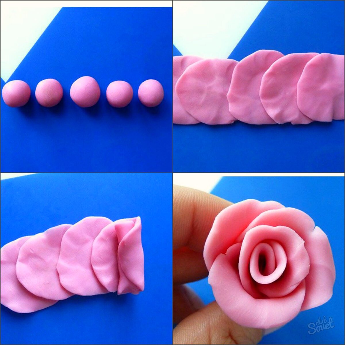 Поделки из розового пластилина