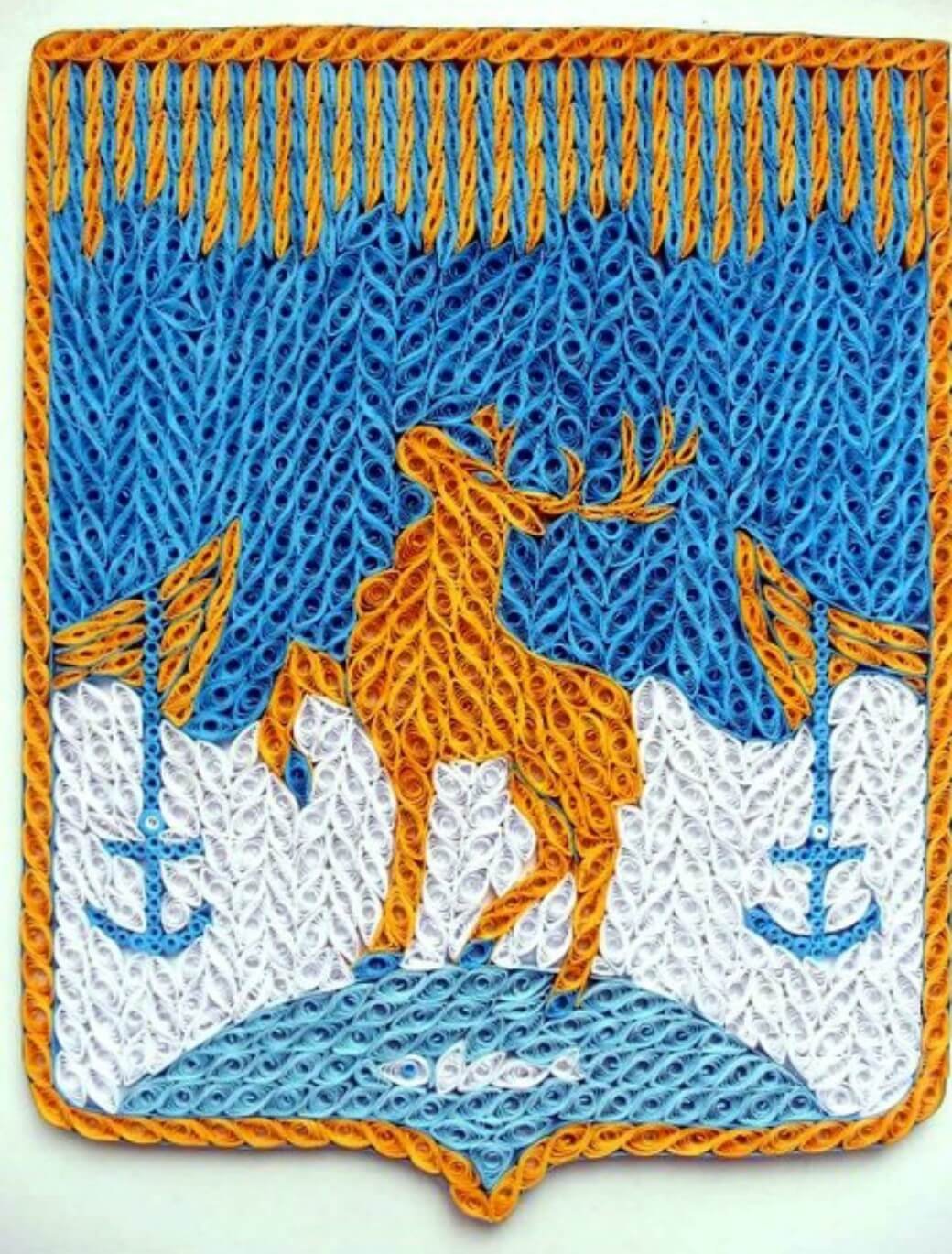 Квиллинг герб России