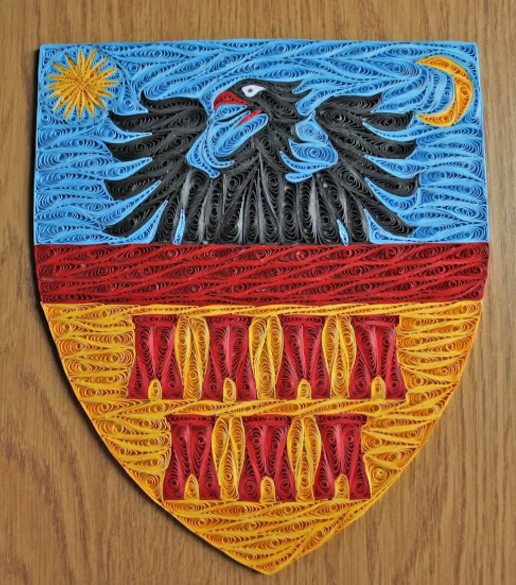 Герб из квиллинга