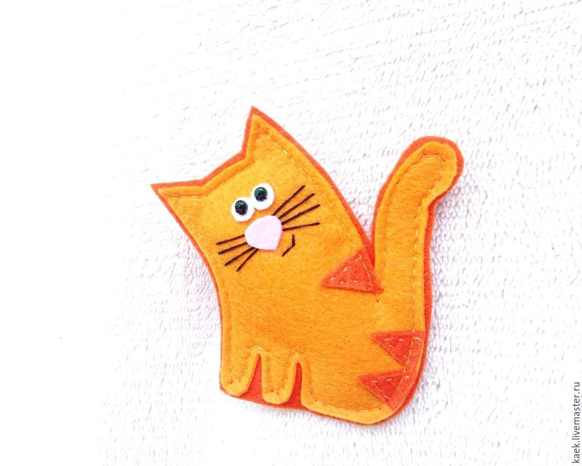Кот из фетра аппликация