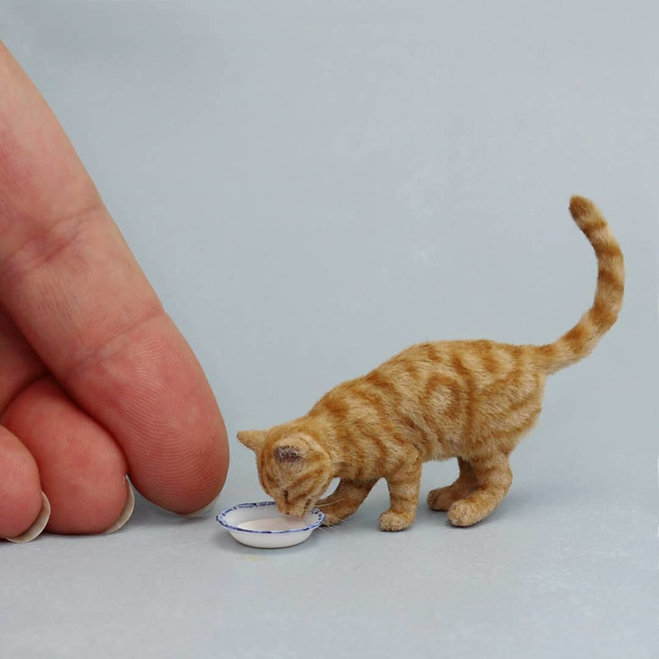 Котенок из полимерной глины