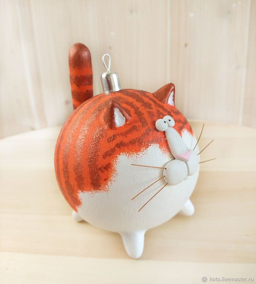 Елочная игрушка кот