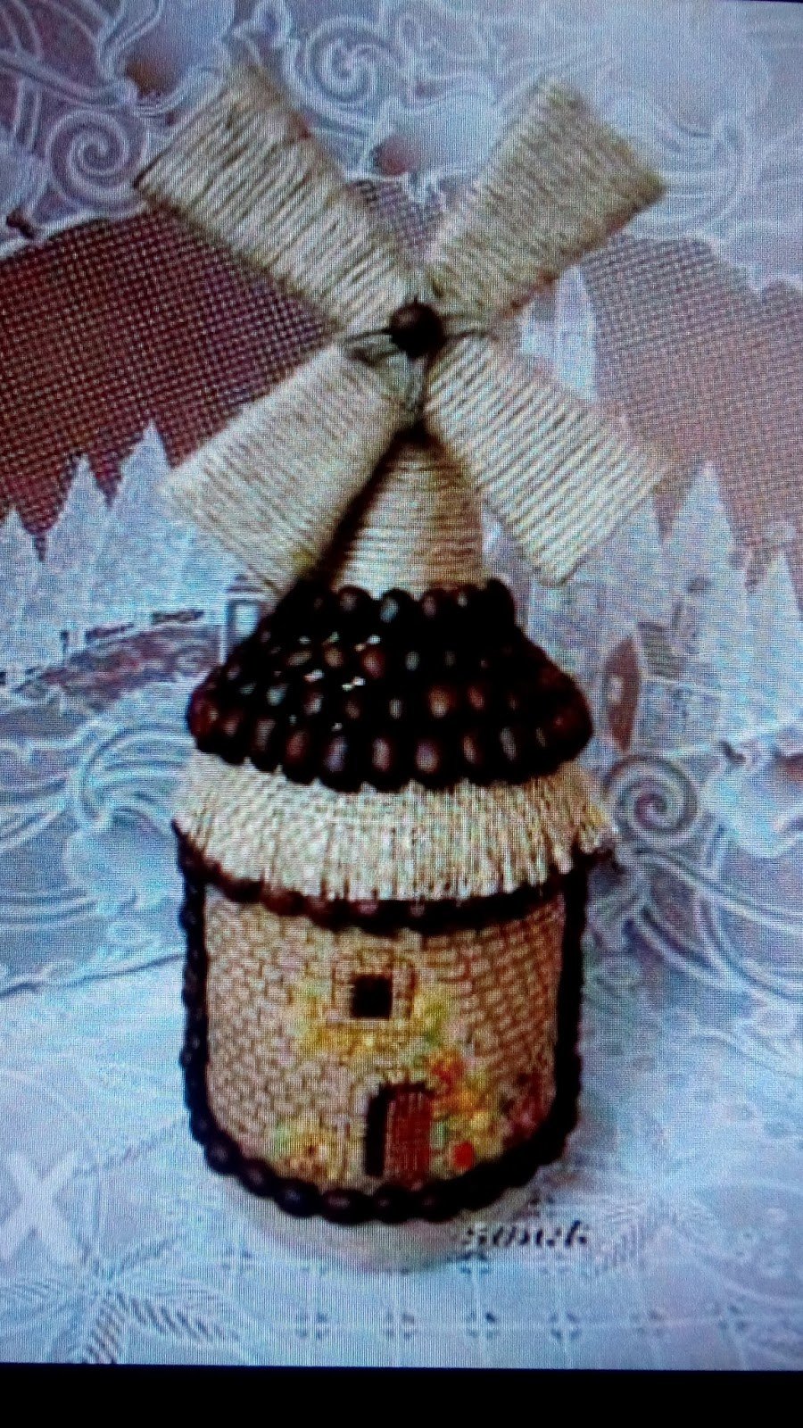 Мельница из джута и кофе мастер класс