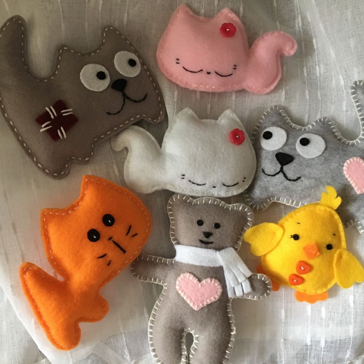 Мягкие игрушки из фетра