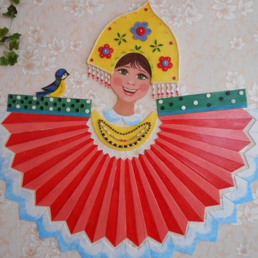 Масленица из бумаги