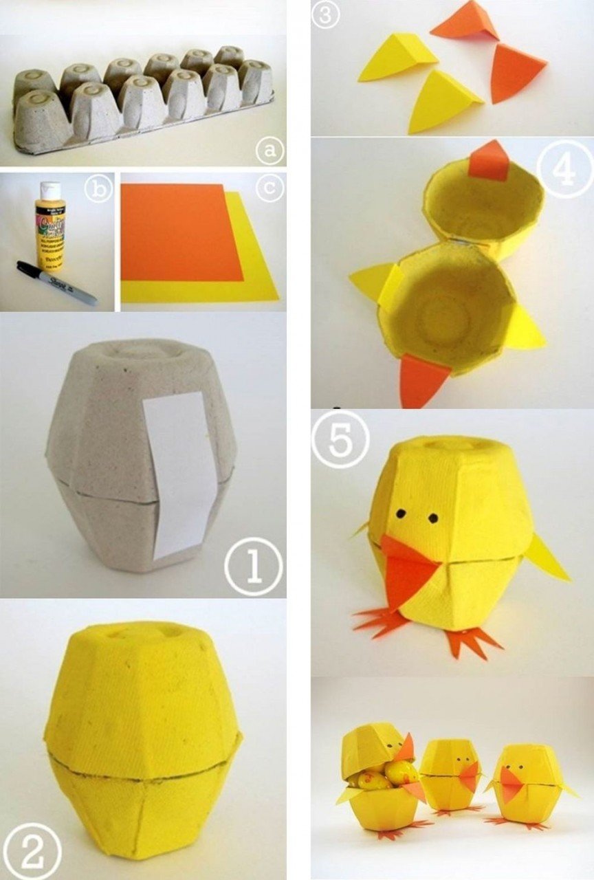 Поделки из коробки для яиц