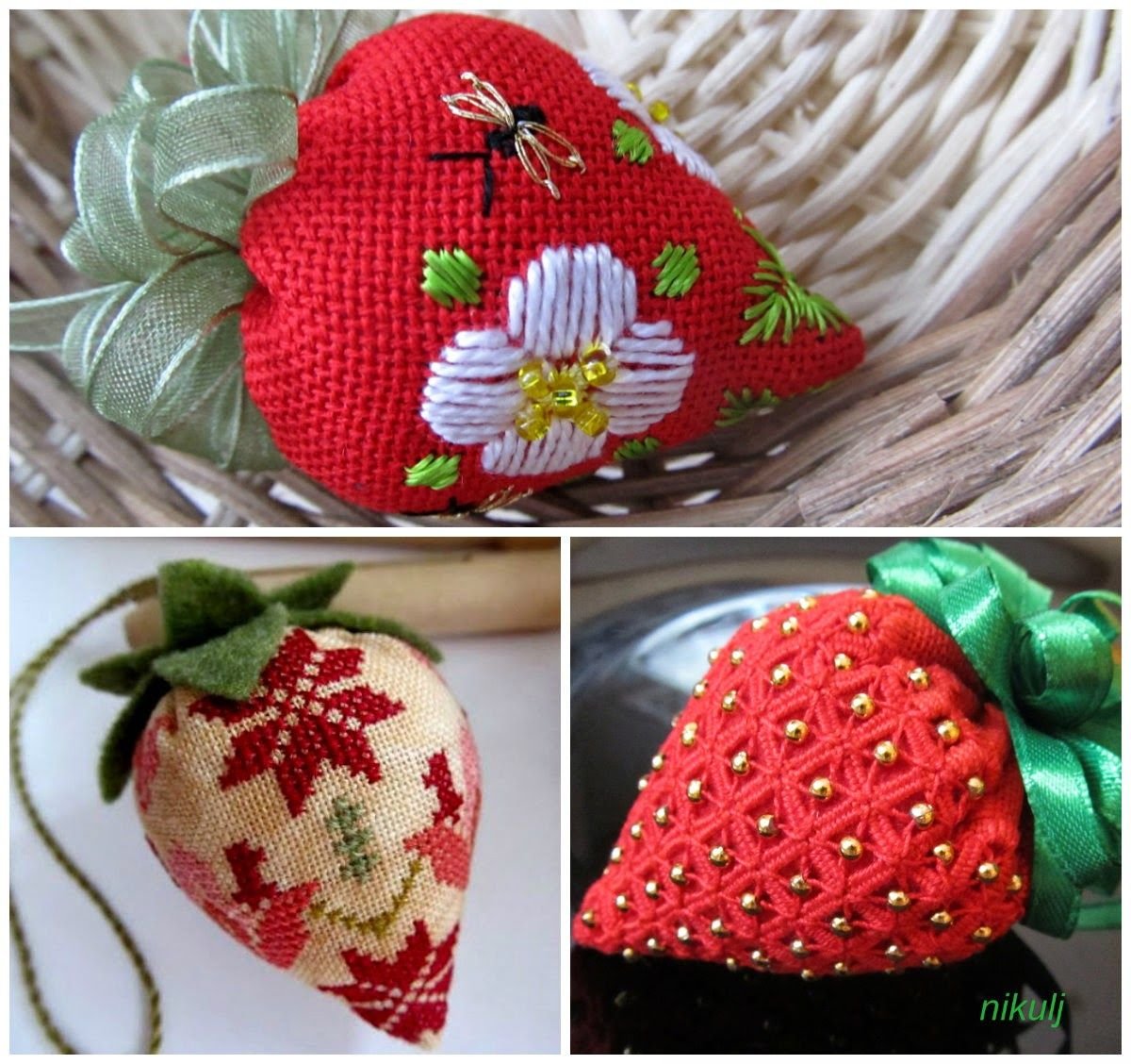 Игольница клубника
