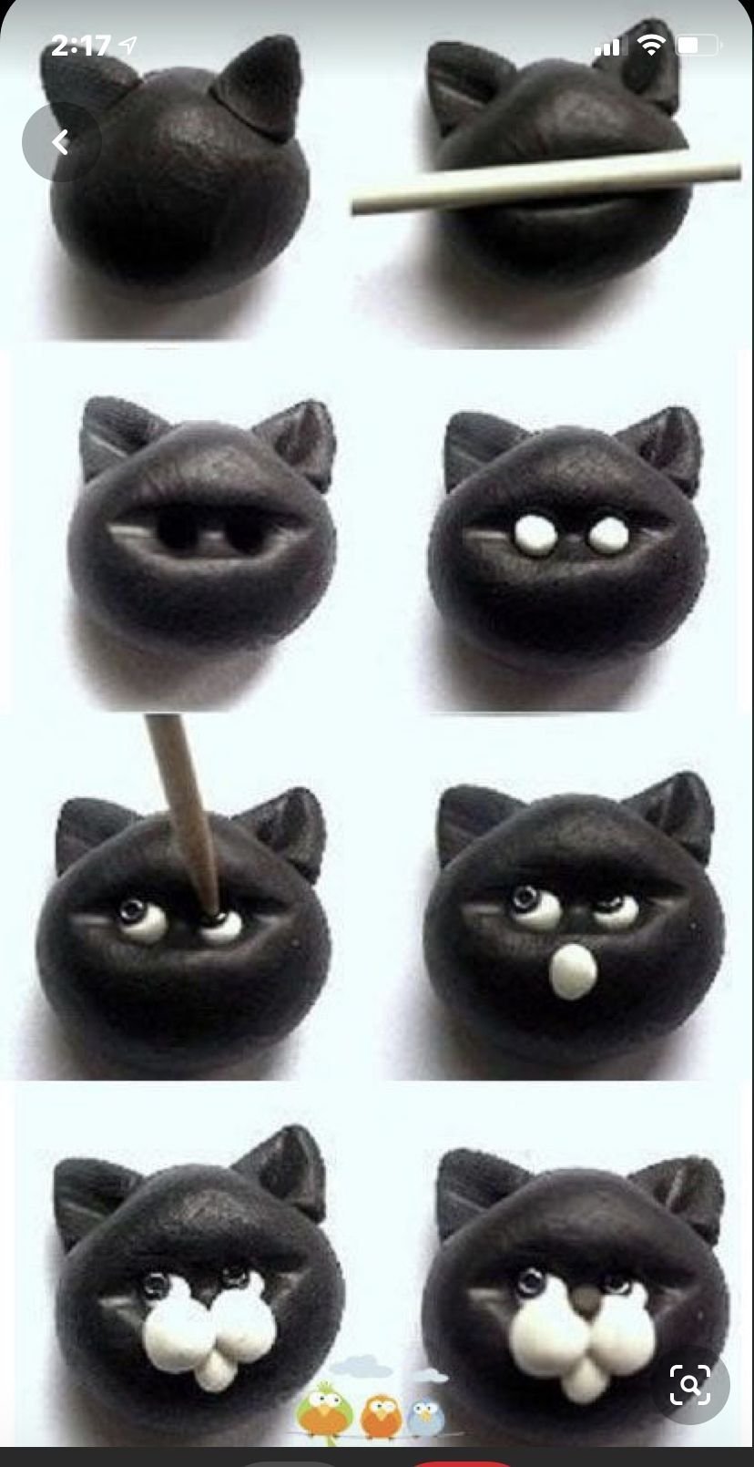 Фигурки кошек из полимерной глины