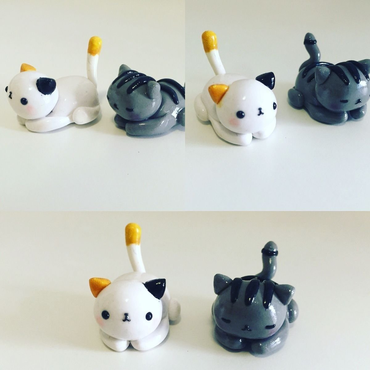 Котик из легкого пластилина