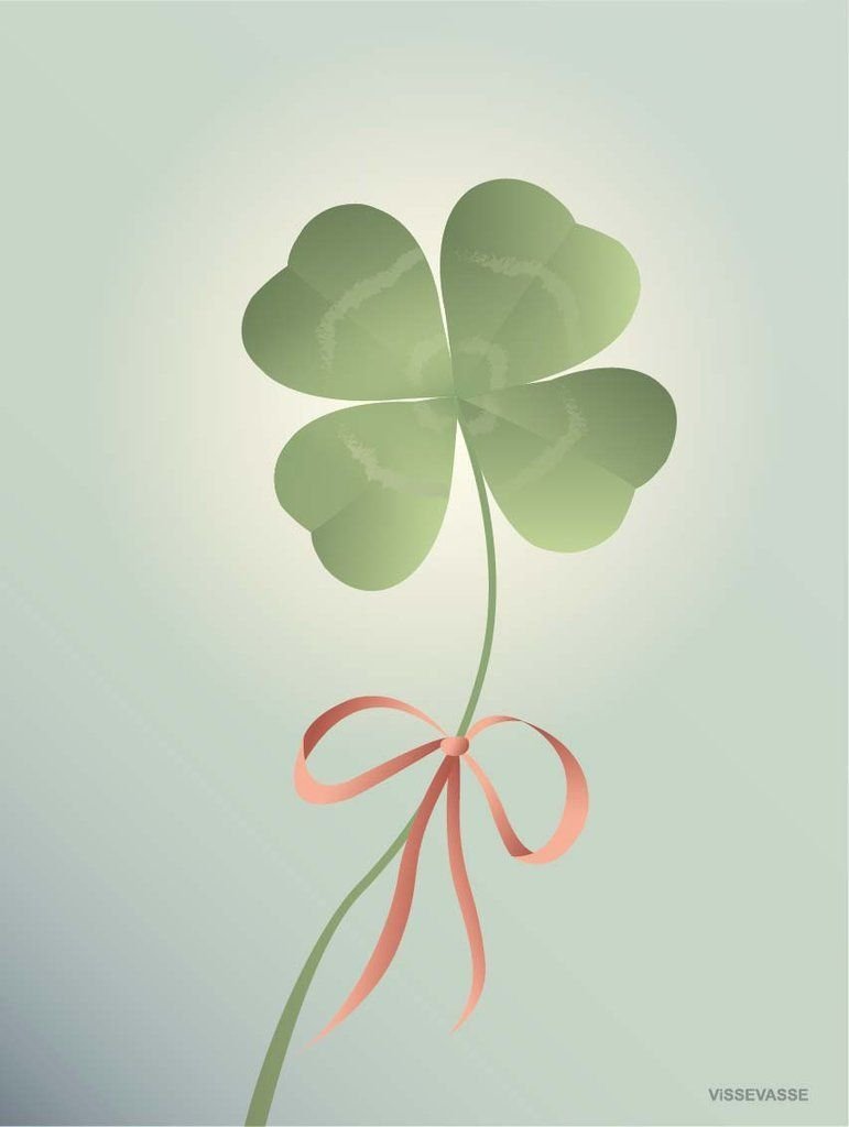 Клевер четырехлистный good luck