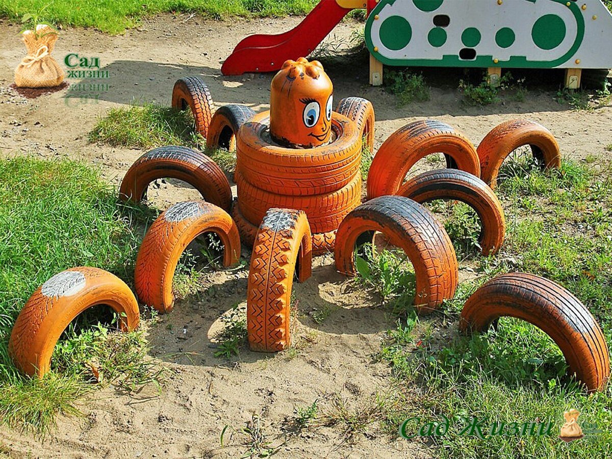 Поделки из шин