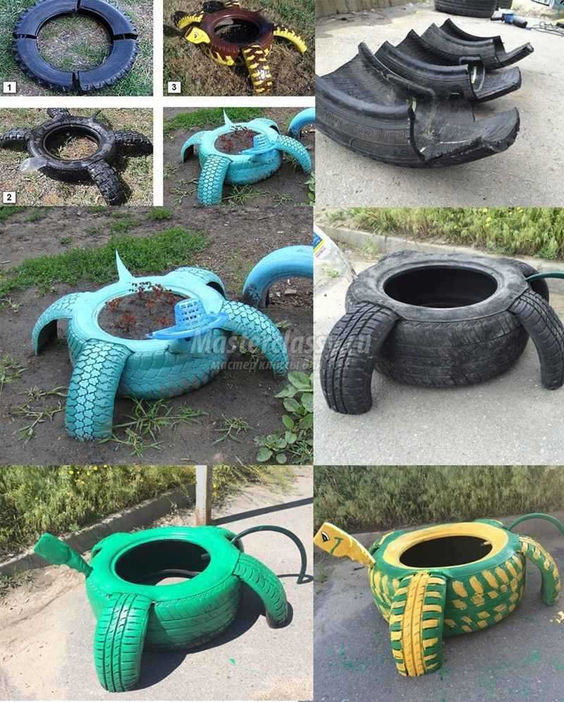 Изделия из колесных шин
