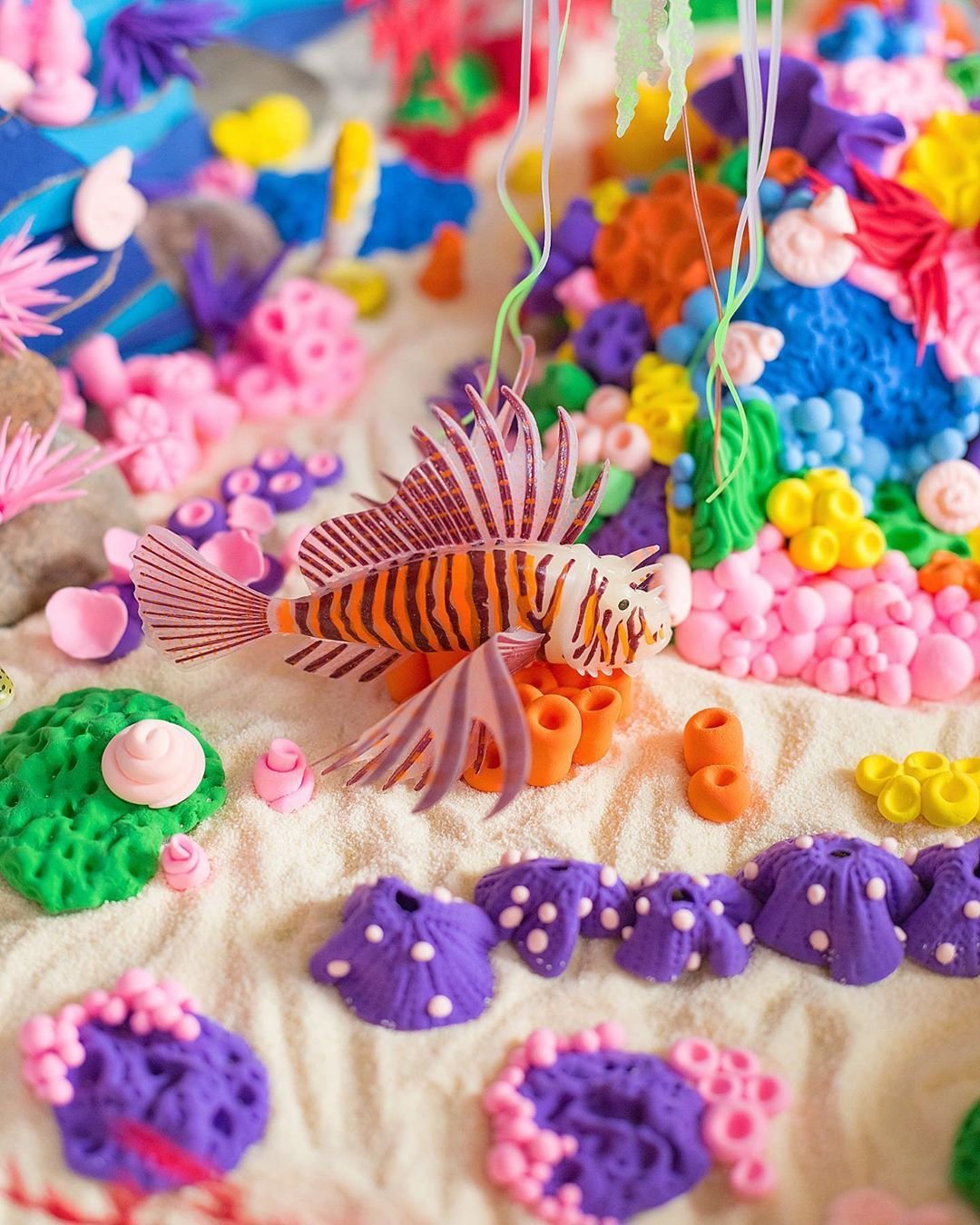 Коралловый риф пластилин