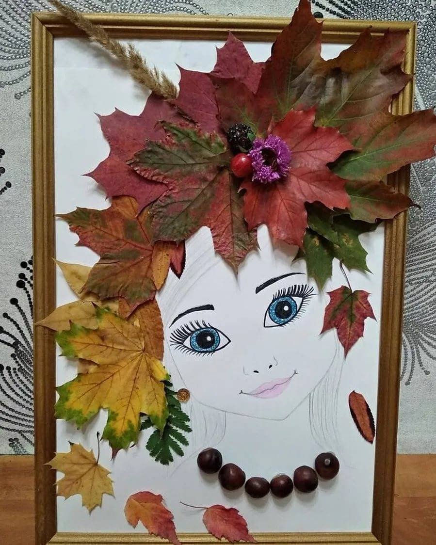 Девушка осень поделка