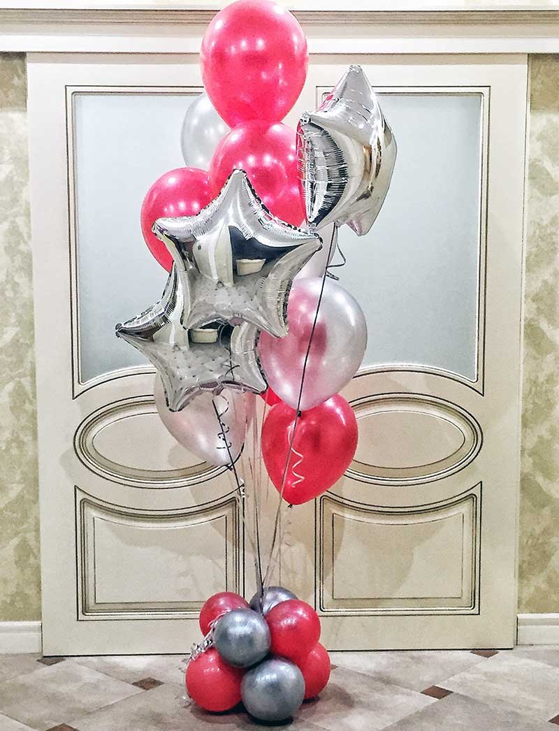 Фонтан из воздушных шаров